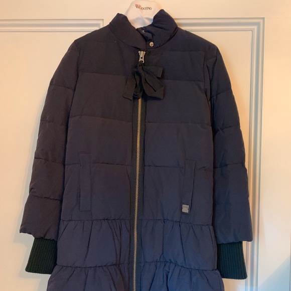 LIKE NEW Red Valentino Black Long Puffer Jacket - Picture 1 of 5